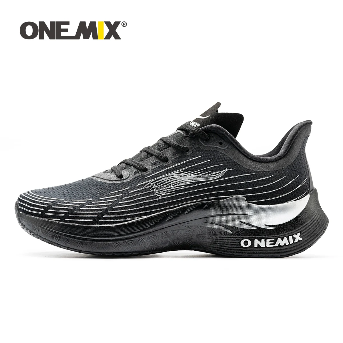 ONEMIX 2024 Unisex Running Shoes Casual Soft Comfortable Sports Walking Shoes for Outdoor Detachable Carbon Plate Male Sneakers