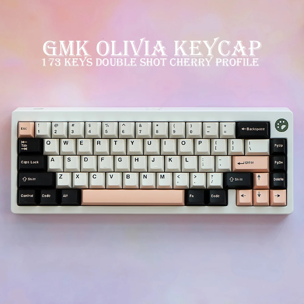 Gmk Keycaps Double Shot Cherry Profile Bingsu GMK Jamon Olivia Custom Personality Keycaps For Mechanical Keyboard 61/64/68/75/81