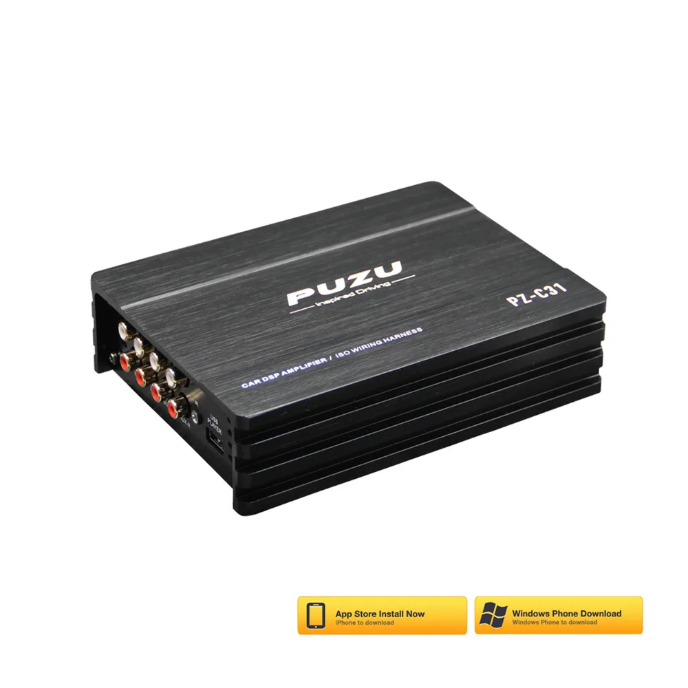 PUZU  PZ-C31 ISO Wiring Harness Cable Car DSP Amplifier 4X150W Support PC Tool 31 EQ Android APP Bluetooth Lossless USB Music