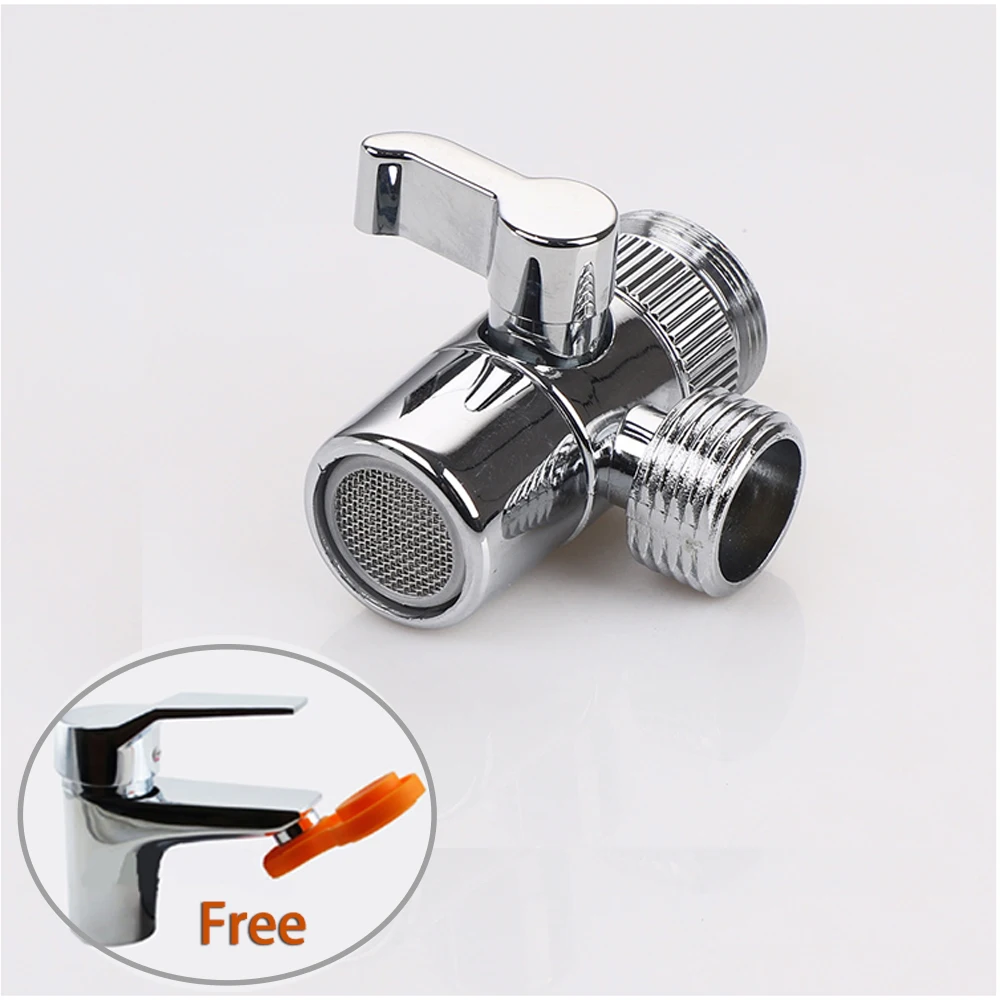 Badkamer Kraan Adapter Keuken Buis Connector Valve 22/24Mm Splitter Omschakelklep Water Tap Connector Voor Wc Bidet douche