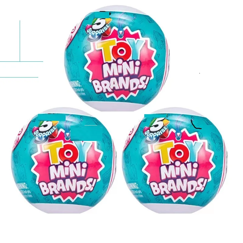 5-Surprise Mini Brands 5 Surprise Toy Mini Brands Collectible Capsule Ball Anime Figure Toys Birthday Surprise Kids Gift
