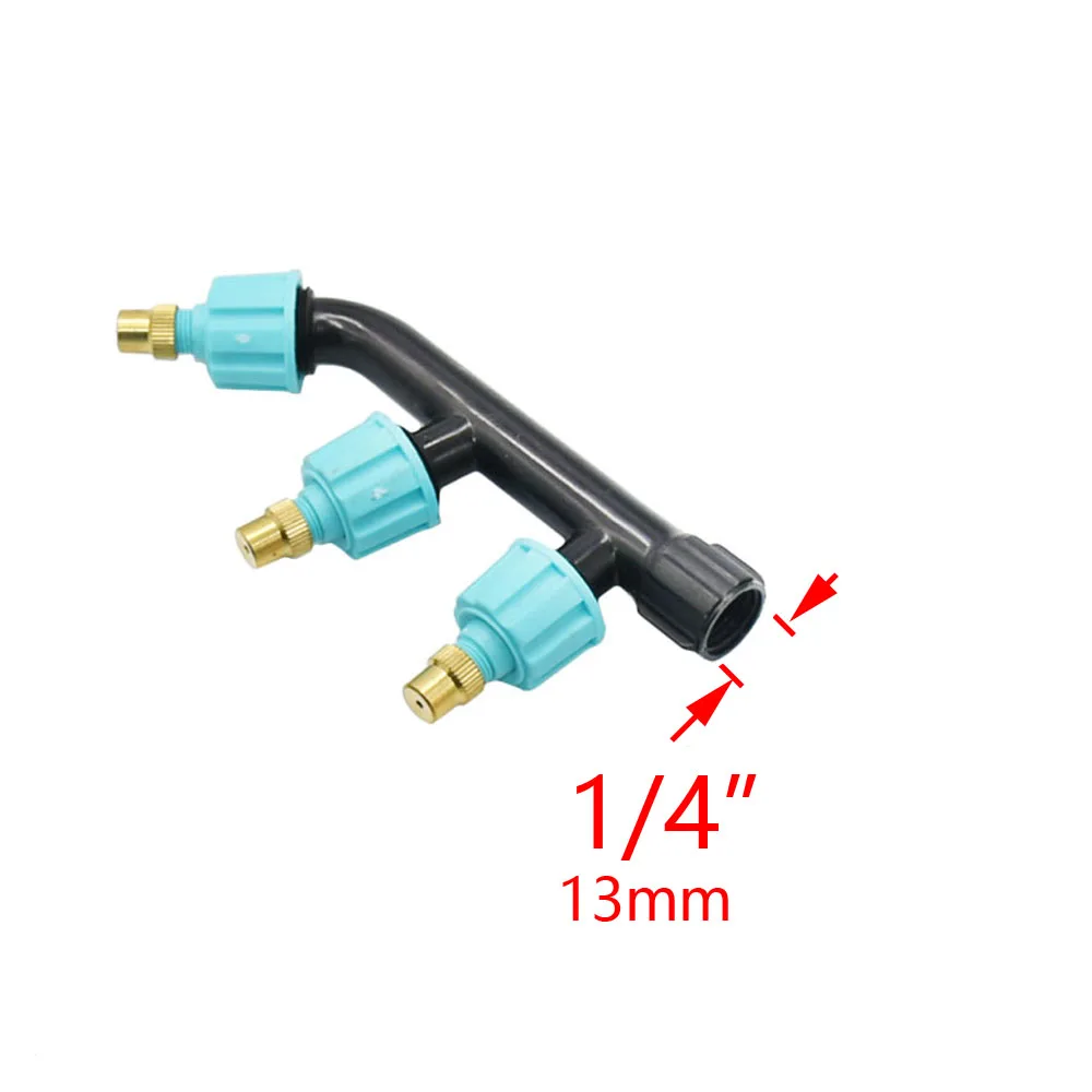 Opryskiwacz ogrodowy dysza z 1/2 1/4 Cal gwint 1/2/3 otwór mgła wodna dysza zraszacze ogrodowe podlewanie nawadniania 1 sztuk