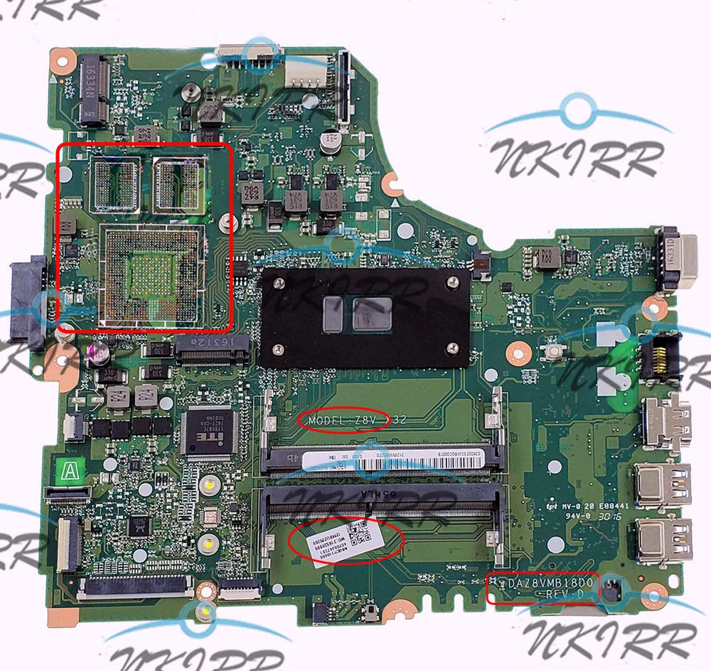 DAZ8VMB18D0 DAZ8VMB18C0 Z8V X32 NBGCU11003 I5-6200U/I3-7200U Motherboard for Aspire E5-475G TravelMate P TX40-G2 K40-10 P249-MG