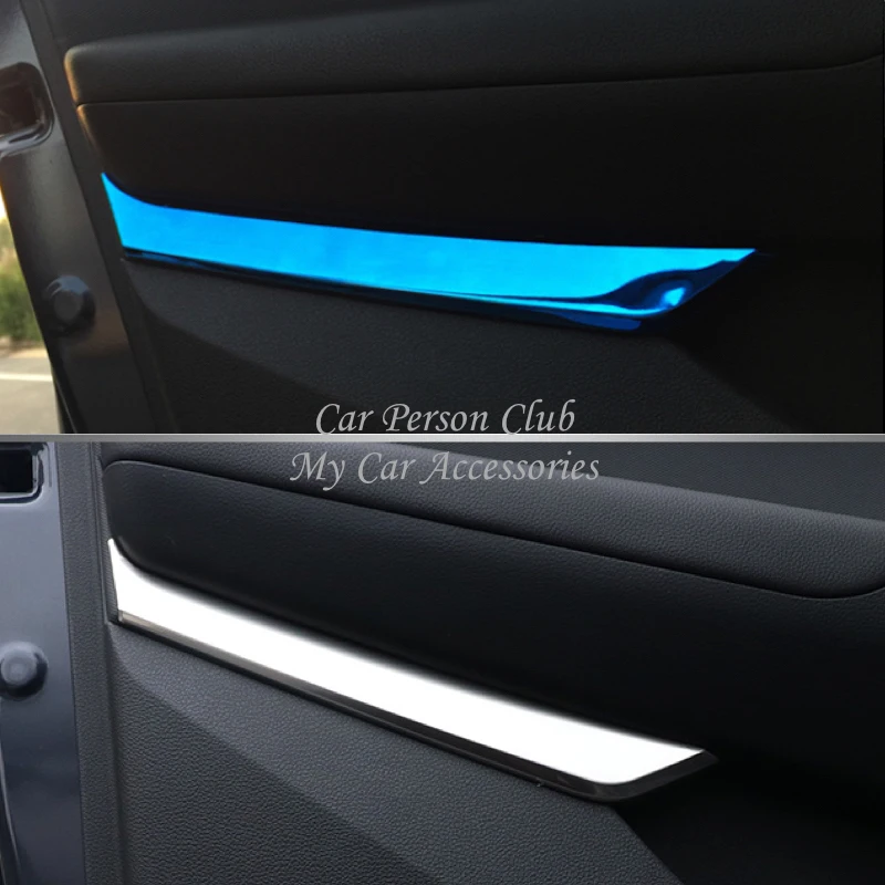 

Stainless Steel For Hyundai ix35 2018 2019 Interior Door Panel Frame Cover Armrest Molding Trims Garnish Protector Car Accessory