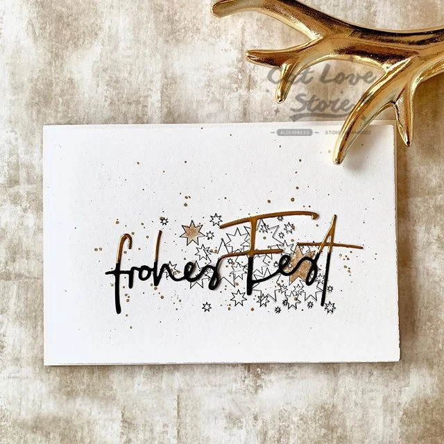 قوالب تقطيع المعادن ، استنسل قصاصات الورق ، صناعة البطاقات ، نقش الحرف اليدوية ، جديد لعام 2019