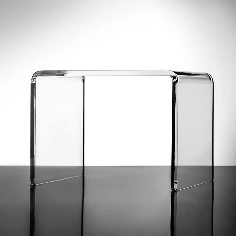 Acrylic Small Stool Transparent U-shape Children's Home Nordic Simple Modern Low Stool Taboret Shoe Changing Stool Flat Stool