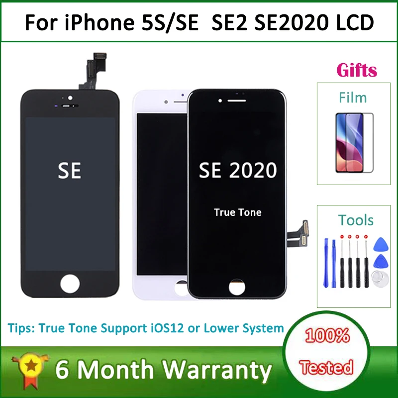 

AAA+++ LCD Screens For iPhone 5S SE SE2 2020 LCD Display Touch Digitizer Screen For SE 2020 SE2020 SE2 Complete LCDs Replacement