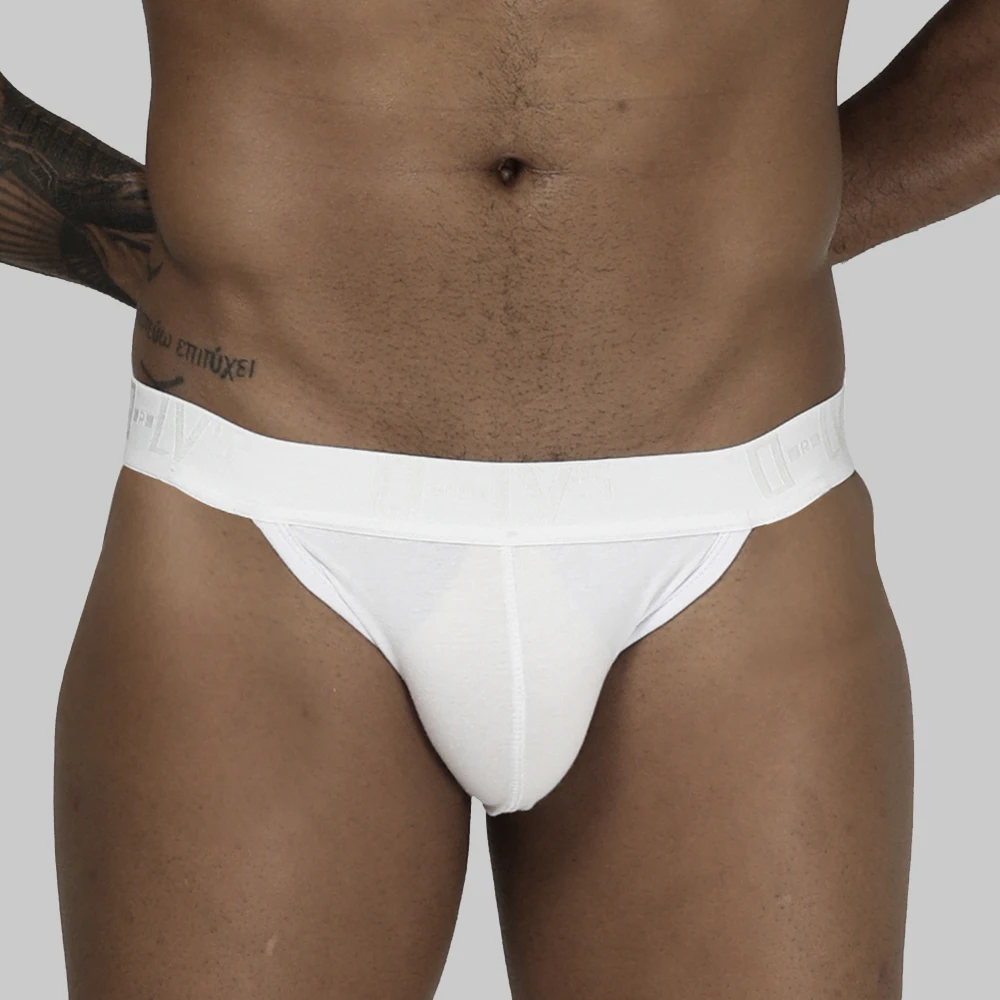 ORLVS Men\'s Underwear Sexy Briefs Thong Jockstrap Pouch Cuecas Man Cotton Panties Thongs Mesh Underpants Gay Slip Homme Srting