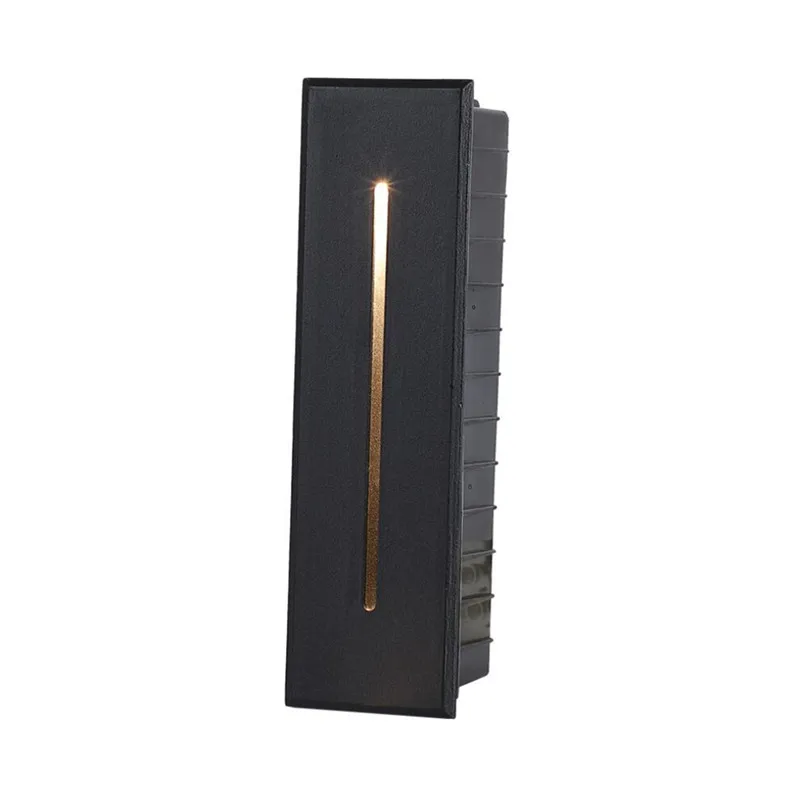 luz de led embutida para escada 3w area externa lampada de parede decoracao de passo ip65 corredor escada lampada de parede 01