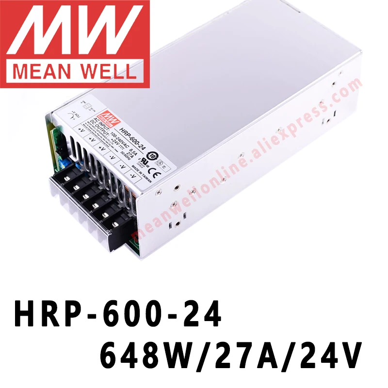 Mean Well HRP-600 series DC 5V 12V 24V 36V 48V meanwell 600W single output with PFC Function Switching Power Supply