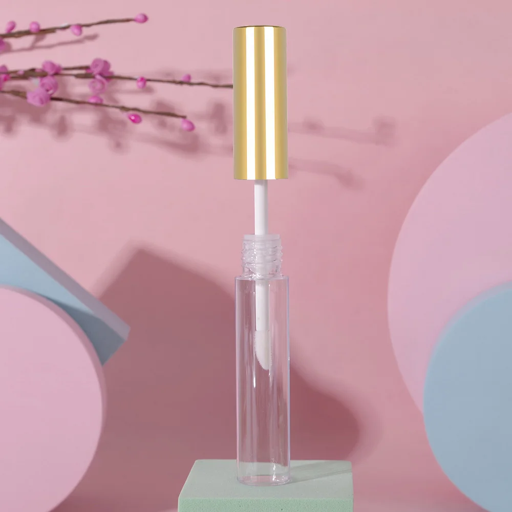 10 stücke 10ml leere Lip gloss Tube transparente Lippen balsam Tube DIY Kunststoff flüssige Lippenstift Behälter kosmetische Werkzeuge
