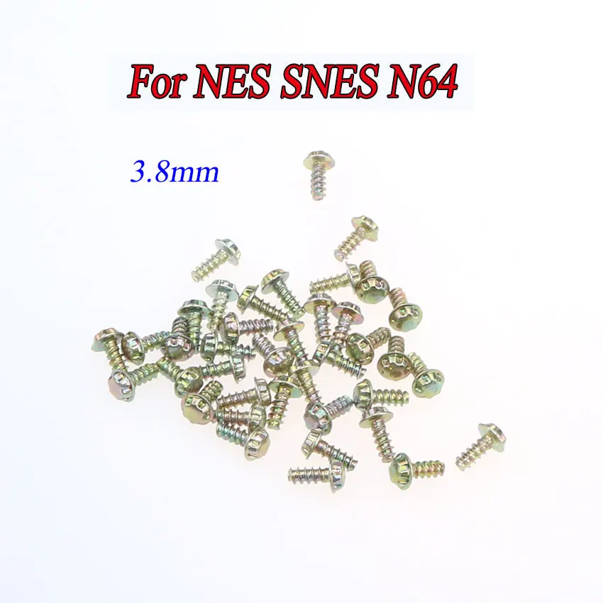 50Pcs For NES SNES N64 Screws Cartridge Case Screw for NES, SNES, N64, GB Game Cartridge case 3.8mm