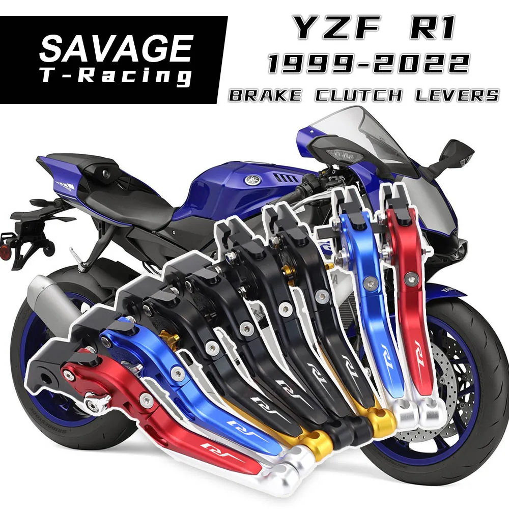 

Brake Clutch Levers For YAMAHA YZFR1 YZF-R1 R1M R1S 1999-2022 Motorcycle Accessories Adjustable Folding Extendable Lever YZF R1