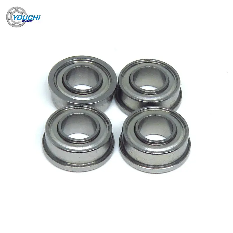 10pcs 6.35x12.7x4.762 mm SFR188 ZZ EE Inner Extended Flange Bearing 1/4x1/2x3/16 Inch R188 FR188 Flanged Ball Bearings