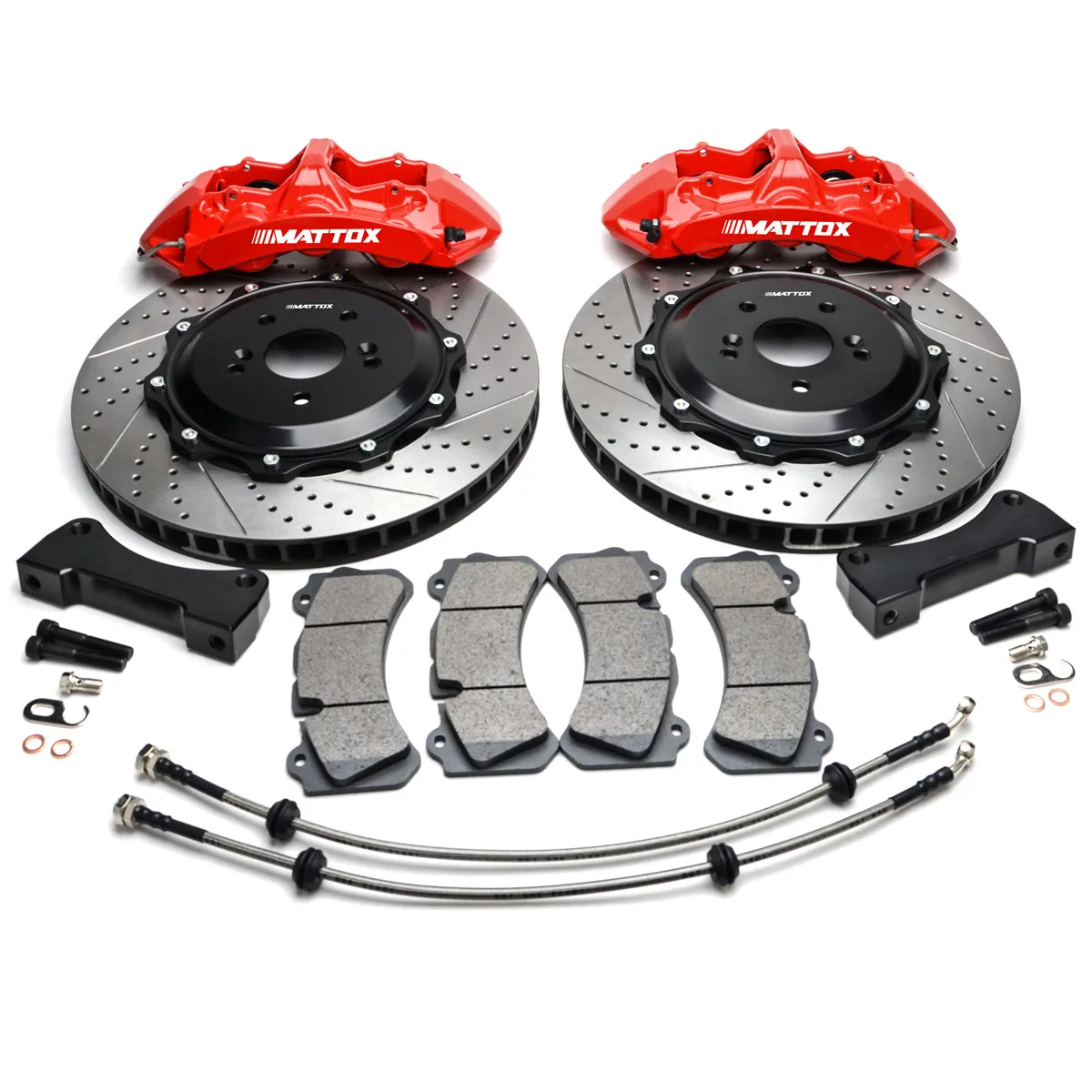 

Mattox Big Brake Kit Front 1-Piece Forged 6POT Caliper Upgrade Rotor 378x32mm ForAudi A7 2.0T 3.0tT (C7) 2012 A8 (D3) 2004 2010