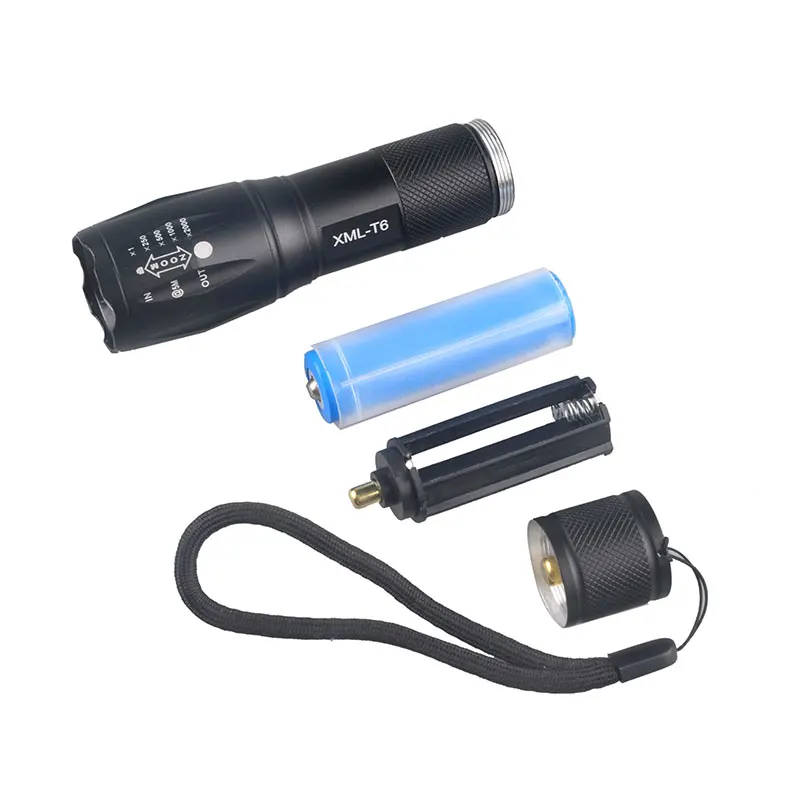 TMWT XML-T6 lamp10W 18650 battery High Powerful Lanterna troch light Compact Military Grade Zoom Tactical LED Flashlight