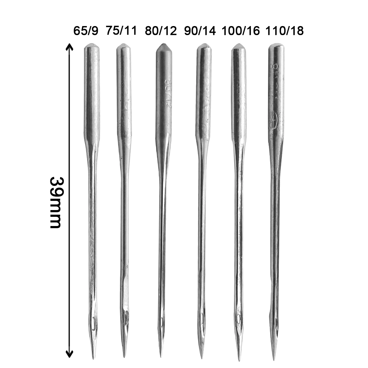 10Pcs/Pack Sewing Needles ORGAN Household Sewing Machine Needles for SINGER BROTHER 9/65 11/75 12/80 14/90  16/100 18/110