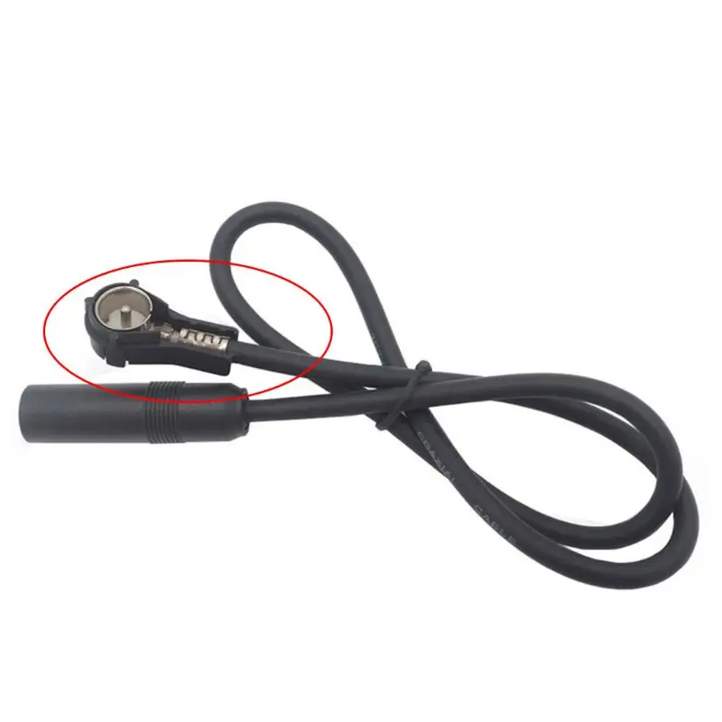 Auto Car Style Automotive Connector Car Radio Stereo ISO Male Crimp Aerial Connector Converts Bare Wires Adapter Antenna