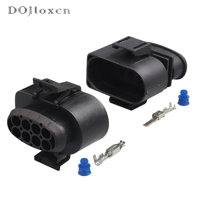 2/5/10/20 Sets 8 Pin Automobile Oil Fuel Spray Nozzle Black Plug Diesel Common Rail Crankshaft Sensor For VW 3A00973834 3A097373