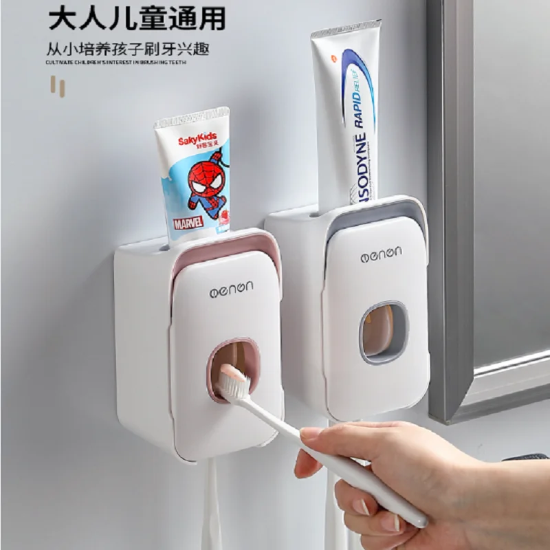 

Toothbrush Rack Hole Free Brush Cup Wall Hanging Toilet Storage Box Dental Cylinder Set