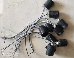 10pcs E27 Pipe Rotary Plastic Lamp Base Full Thread Lamp Holder Industry Style DIY Lamp