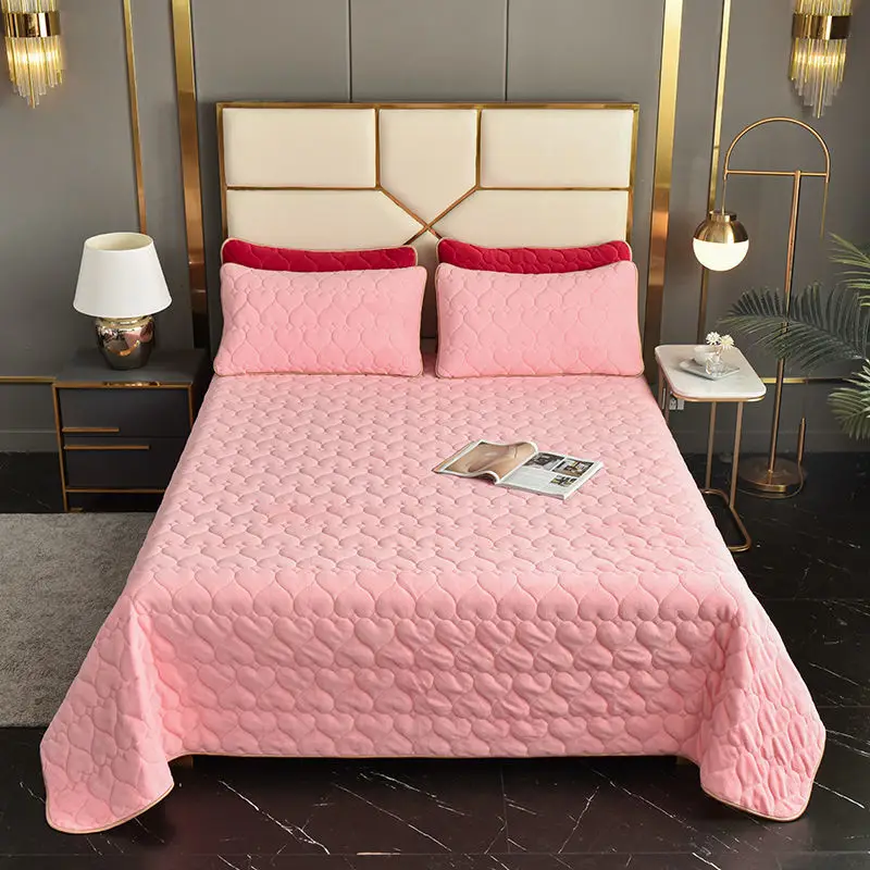 Milk Velvet Bed Cover, Single Crystal Velvet, Tatami Cover, Quilted Bedding, Quilted Sheets, Big Kang Blanket, Household