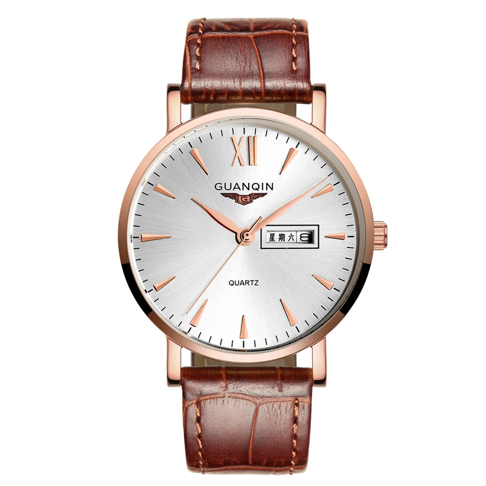 2021 Guanqin GS19033 Business wristwatch men's watch famous brand classic fashion quartz watch men's clock hours houdiji men
