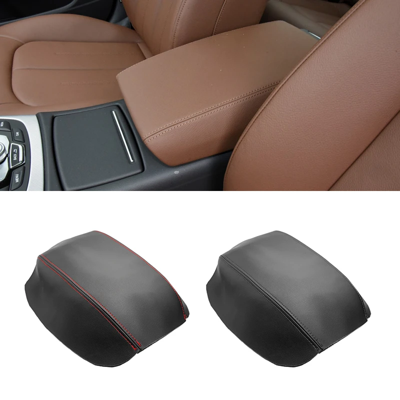 

For Audi A6 2012 2013 2014 2015 2016 2017 2018 Microfiber Leather Car Interior Center Console Armrest Box Cover Protective Trim