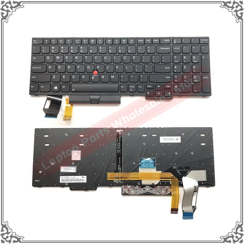 Laptop US keyboard For IBM Lenovo thinkpad E580 L580 L590 P52 P72 E590 E585 E595 01YP680 01YP640 US Keyboard With backlight