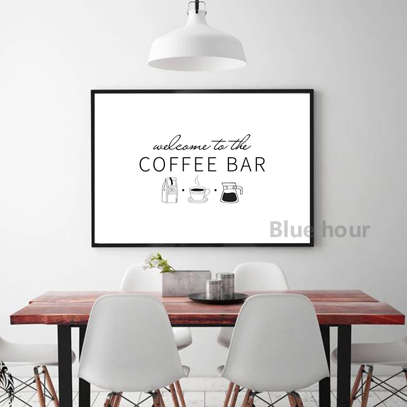 Coffee Guide Poster Coffee Culture Wall Art Prints Cafe Shop Decoration , Coffee Menu Picture Canvas Painting Kitchen Wall Decor