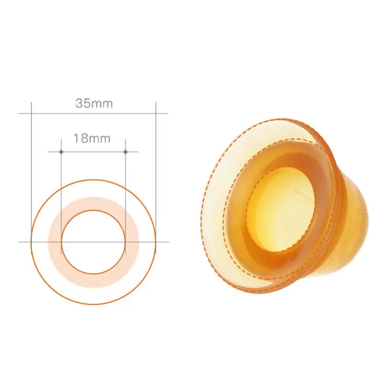 Corrector de pezones de silicona Nano plateado, dispositivo de succión plana de inmovilización, para el período de lactancia materna, 4 Uds./2 cajas