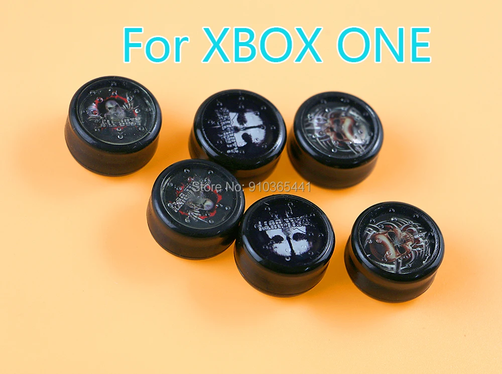 20pcs/lot Silicon ProCap Grip Cap Covers Ghost Skull for Xbox One Controller Non-slip Cap Accessories Parts