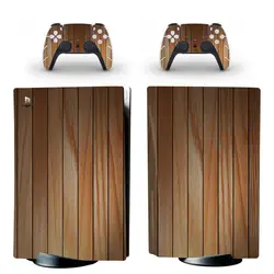Wood Style PS5 Standard Disc Edition Skin Sticker Decal Cover for Console & Controller PS5 Skin Sticker Vinyl