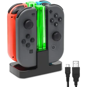 Nintend Switch 4 Controller LED Charger Indicator Loading Station Dock for Nitondo Switch NintendandsWitch NS Joy-Con Accessories 10 main sales charger for edifier phone - №2