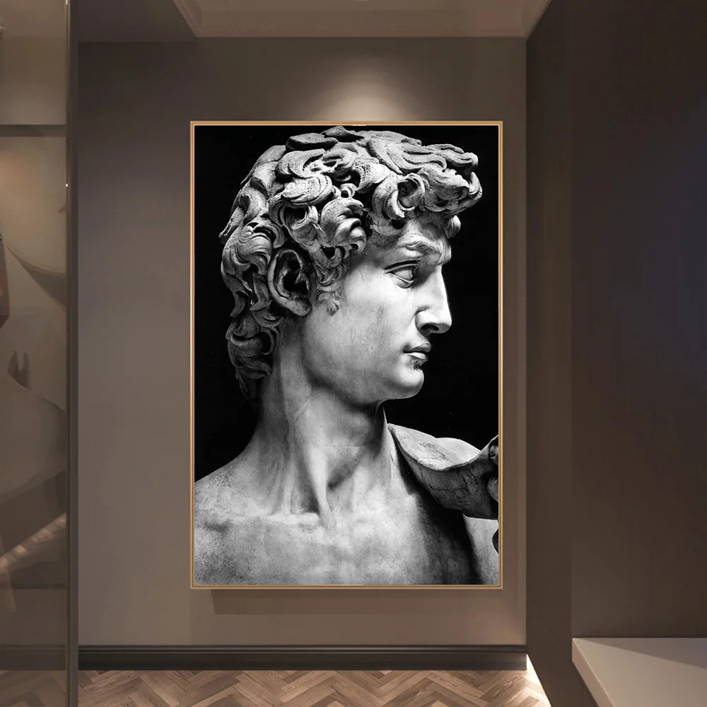Sculpture of David Canvas Paintings on the Wall Art Posters And Prints Nordic Art Wall Decorative Canvas Picture For Living Room - Image 2