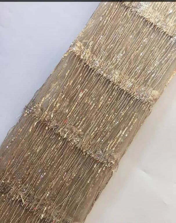 3D Tassel Sequins Lace African Lace Fabric 2021 High Quality Lace with Sequins Latest Net Nigerian Lace Fabric for party ZP1012