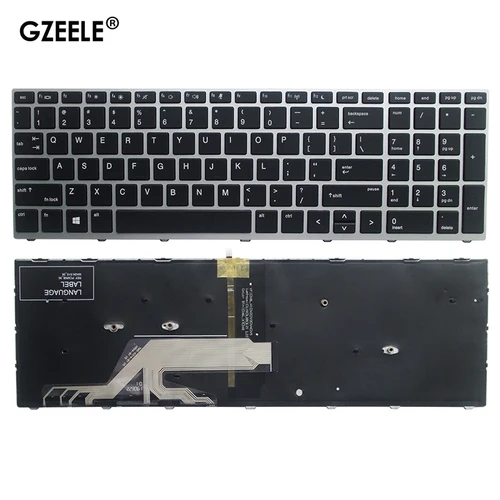 Nuevo teclado para ordenador portátil US/RU/UK/SP/FR para HP PROBOOK 470 G5 450 G5 455 G5 650 G4 650 G5 teclado Inglés