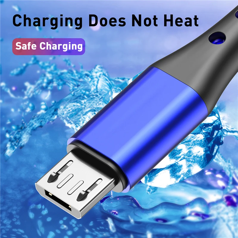 Lovebay 0.5m/1m/2m/3m USB C Cable Micro Type C Cable For iPhone 11 12 13 Samsung Huawei Universal Fast Charging Data USB Cables
