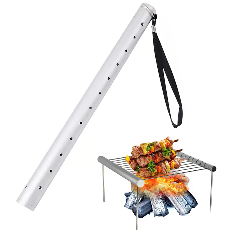 Portable Mini BBQ Grill Collapsible Stainless Steel BBQ Holder Folding BBQ Grill Barbecue Accessories For Home Outdoor Park Use