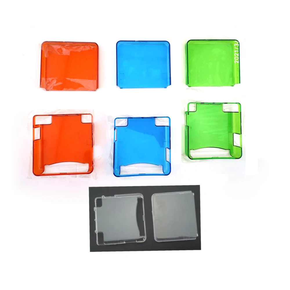 100SETS  Plastic Clear Protective Cases cover For  GBA SP game console