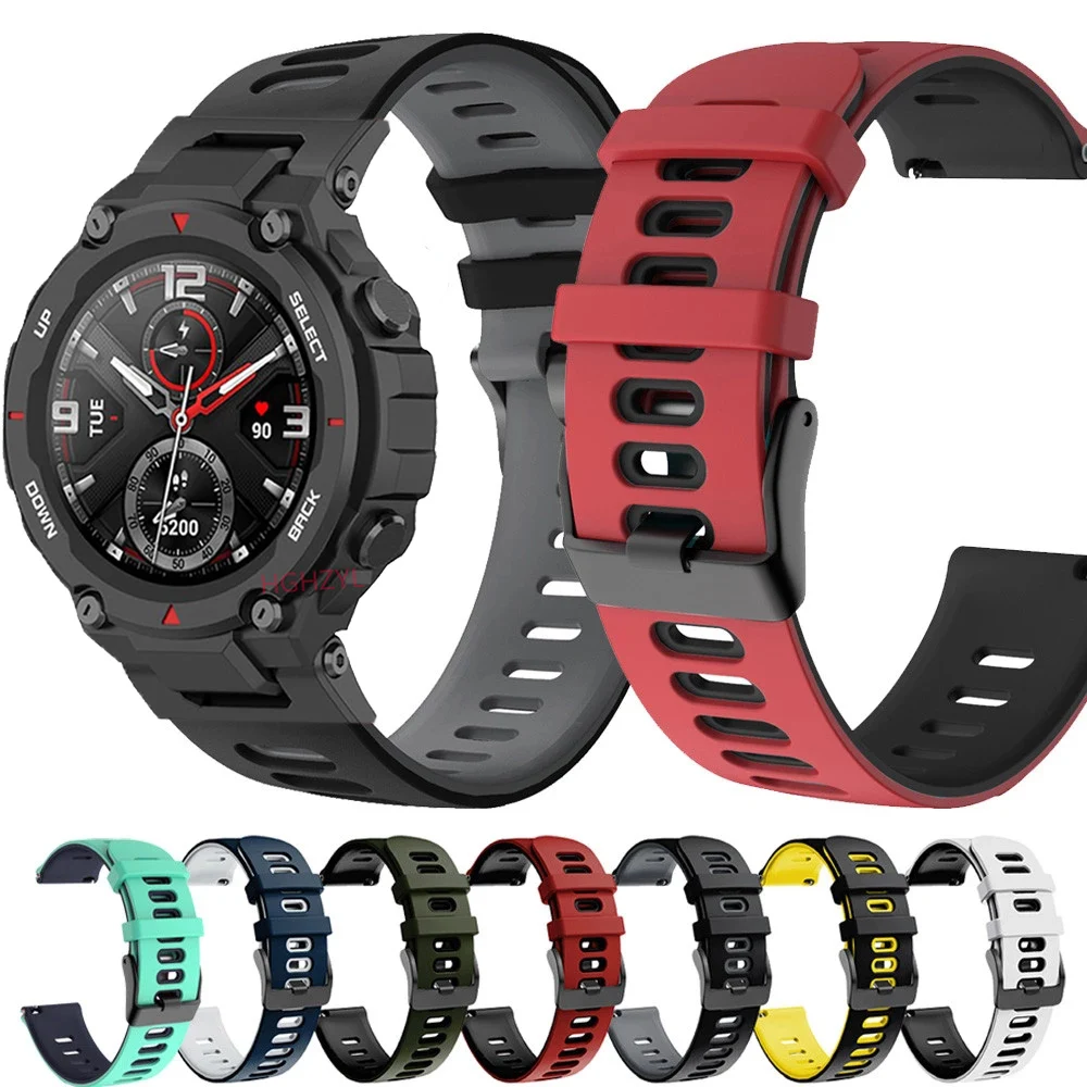 Silicone Band For Huami Amazfit T Rex Pro Strap For Xiaomi Amazfit T Rex Smart Watch Bracelet Sport Wrist Strap