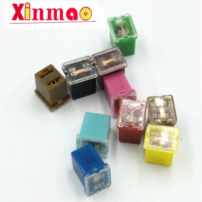 Mini 2 Vuông Cầu Chì 20A 30A 40A 50A 60A Bộ Ô Tô Xe Hơi Cầu Chì Có Hộp Nhựa Assortment Cầu Chì Tự Động