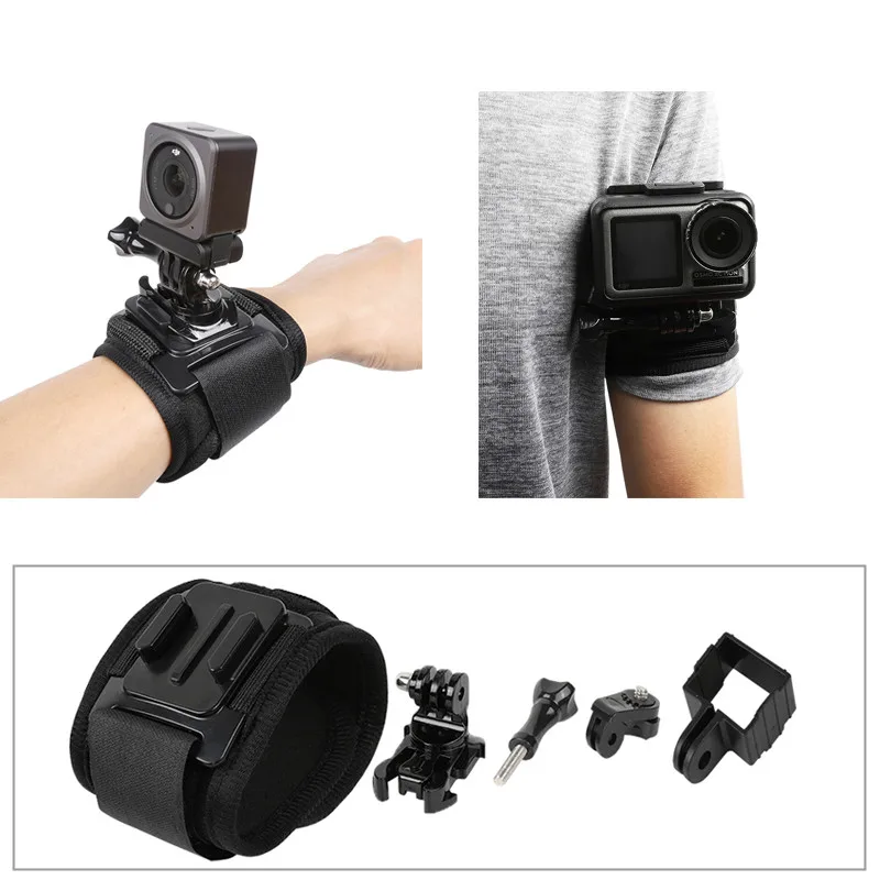 360 Degree Rotating Wrist Strap Expand Frame 14 Adapter Bracket Set For DJI Pocket 2 ACTION 2 Gopro 10 9 8 Camera Accessories