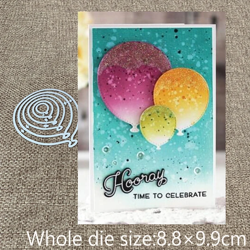 XLDesign Craft Metal Cutting Dies stencil mold 6PCS/lot Balloons decoration scrapbook Album Paper Card Craft Embossing die cuts