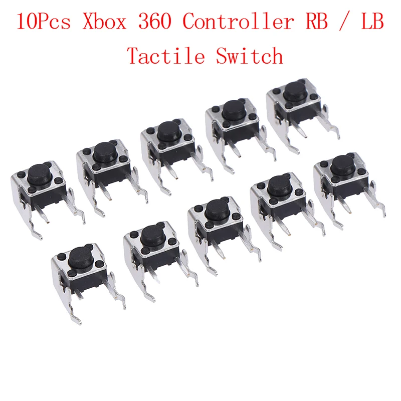 10Pcs Replacement Repair Parts LB RB Switch Bumper Joystick Button for Xbox Controller