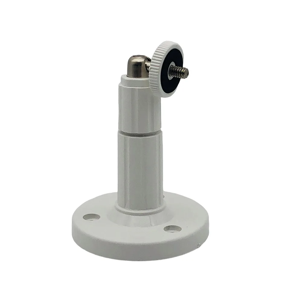 180 Degree Adjustable Security CCTV Camera Wall Mount Stand Indoor/Outdoor Mini Mount Bracket White Plastic Mount CCTV Support