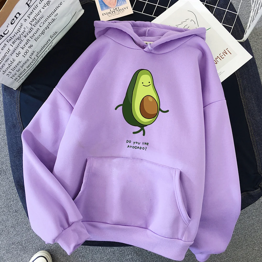 Clothes Harajuku Women Avocado Love Sweatshirt Kpop Streetwear Ladies Hoodies   Ullzang Cute Hope Hoodie