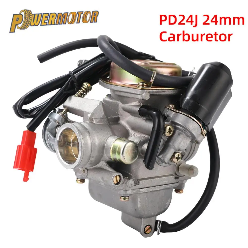 PD24J Motorcycle Carburetor GY6 125cc 150cc Scooter ATV for Yamaha Honda Kawasaki Motorbike Racing Carburetors Motocross Tuning