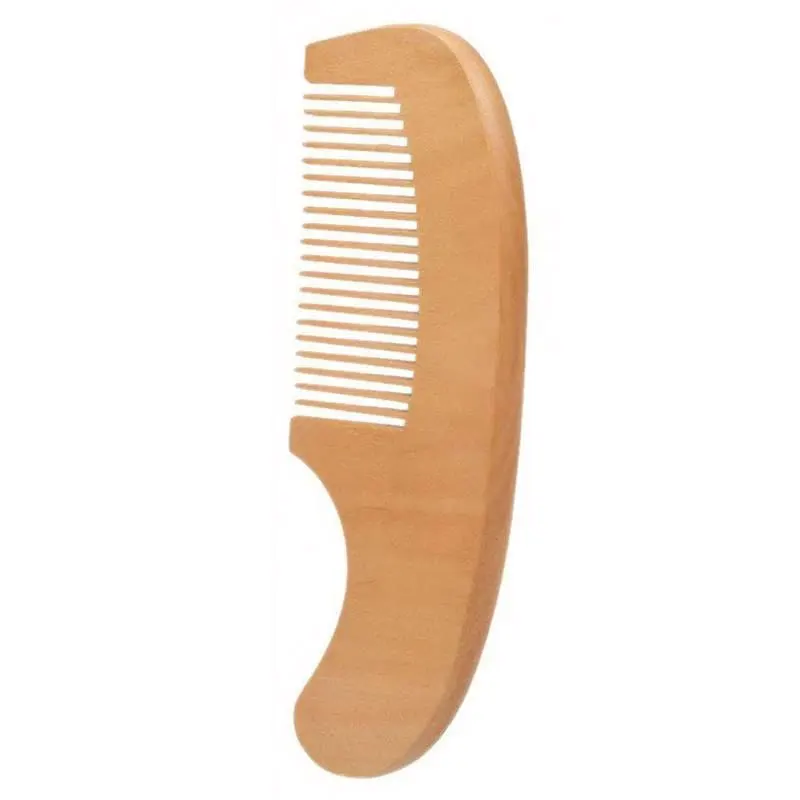 Soft Baby Brush and Comb Set Wooden Handle with Natural Goat Hair Bristles Ideal for Newborns Toddlers