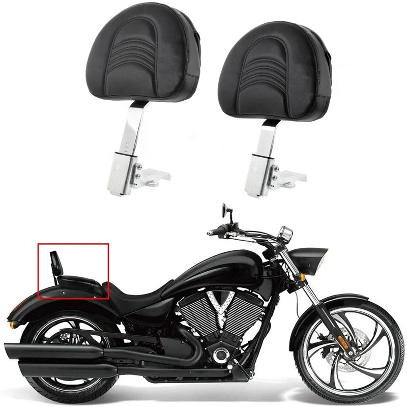 

Motorcycle Driver Backrest Seat Support Smart Mount Backrest Pu Leather For Harley Victory/Cross Country 2010-2017/Cross Roads